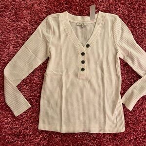 Henley waffle shirt from Loft- size S